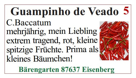 Chilisamen - Guampinho de Veado