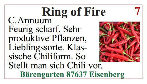 Chilisamen - Ring of Fire