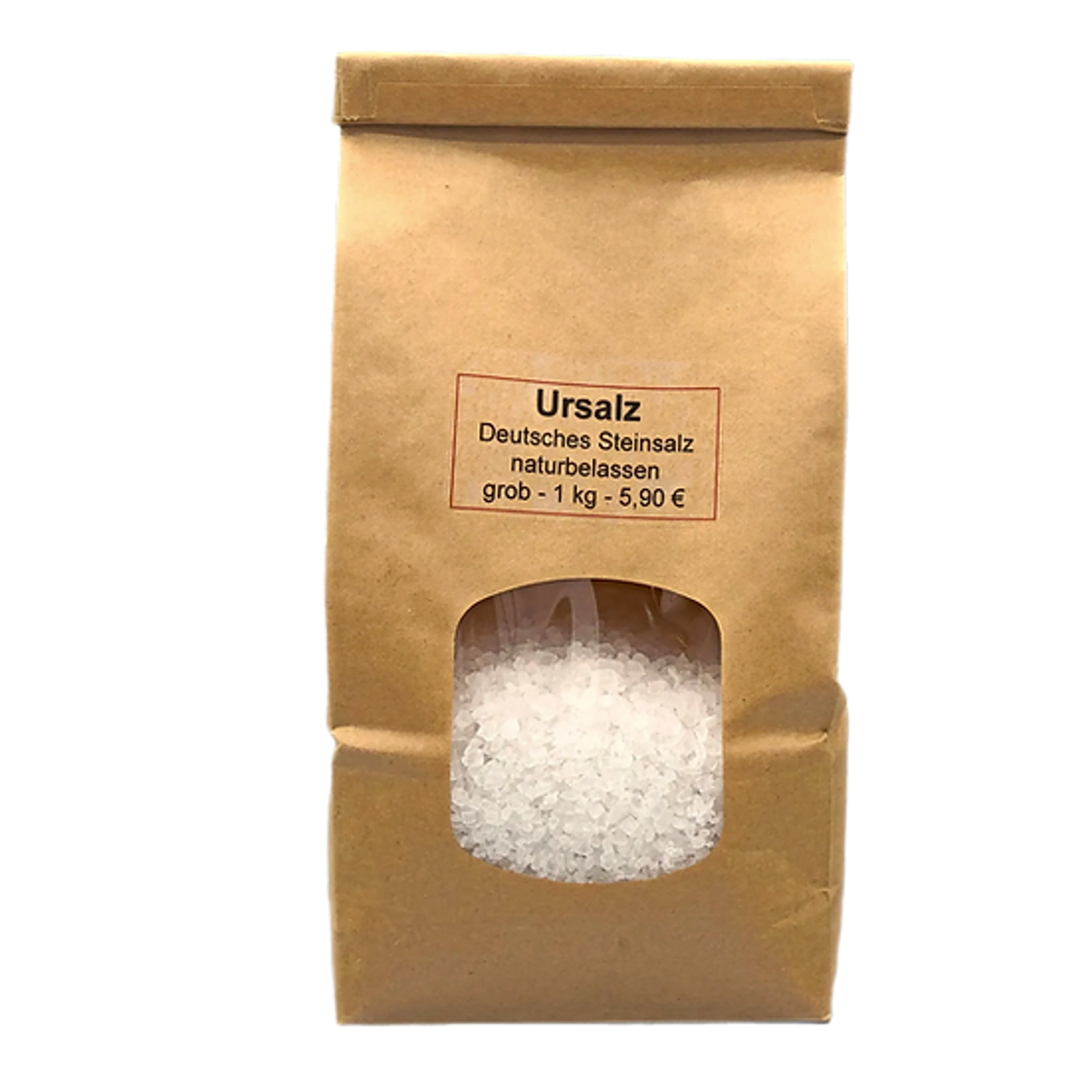Ursalz - deutsches Steinsalz, naturbelassen grob - 1kg