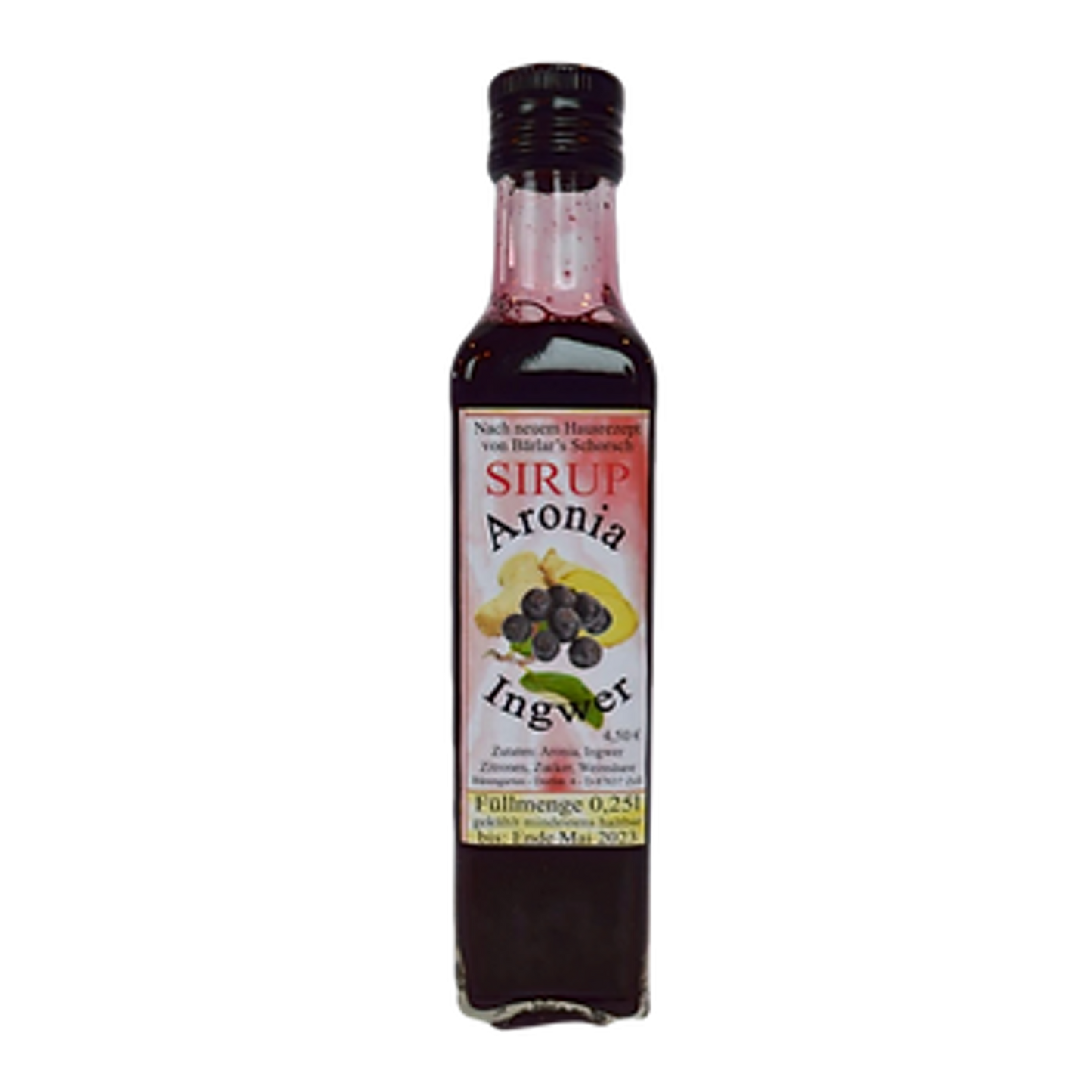 Sirup mit Aronia und Ingwer - 250 ml