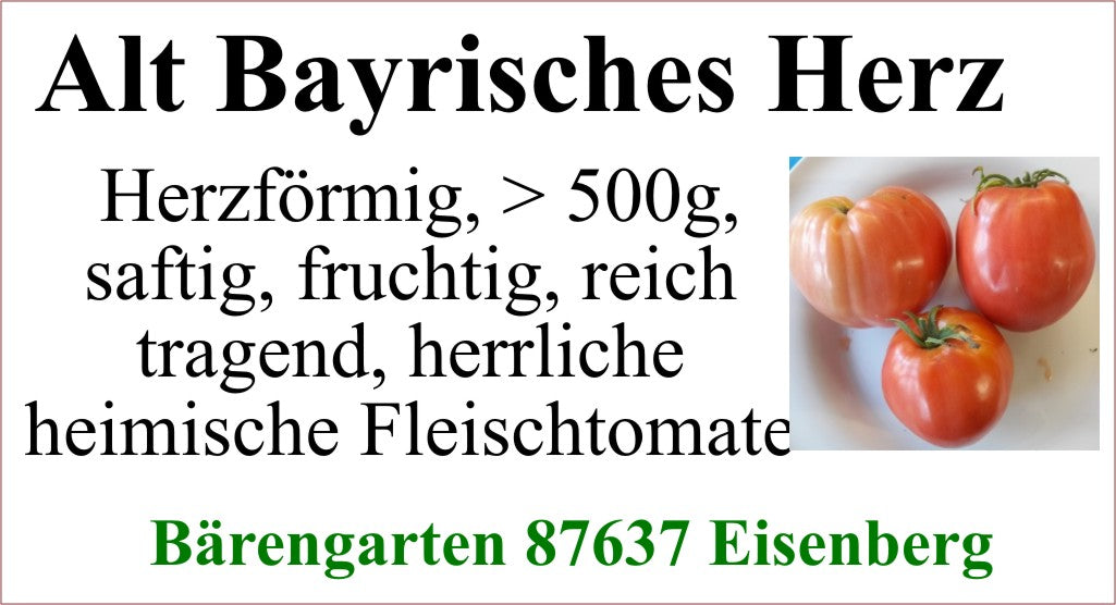 Tomaten groß - Alt-Bayrisches Herz