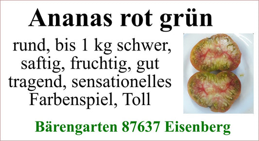 Tomaten groß - Ananas Rot Grün