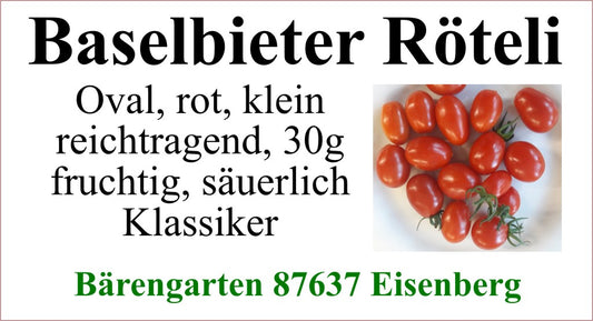 Tomaten klein - Baselbieter Röteli