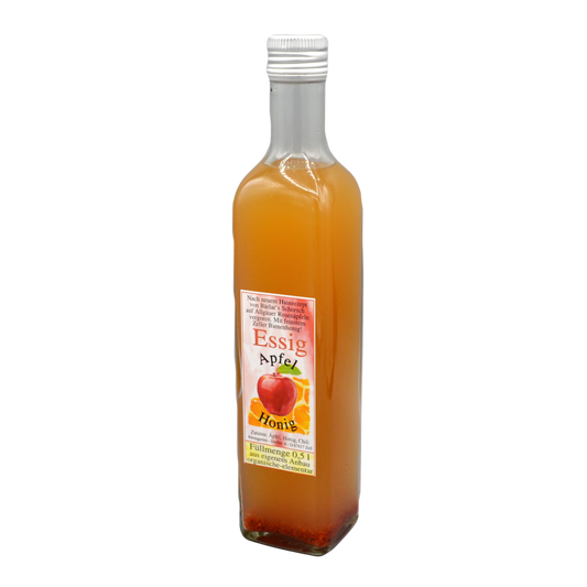 Apfelessig mit Bärengartenhonig - 0,5 l