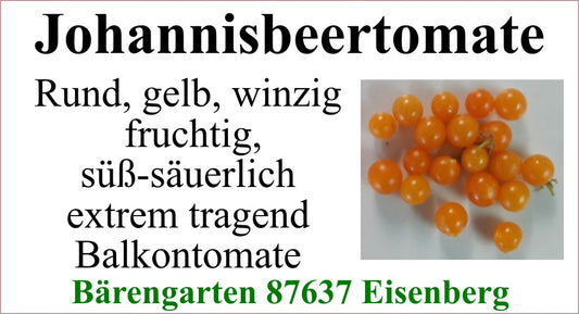 Tomaten klein - Johannisbeertomate gelb