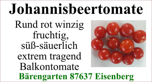 Tomaten klein - Johannisbeertomate rot