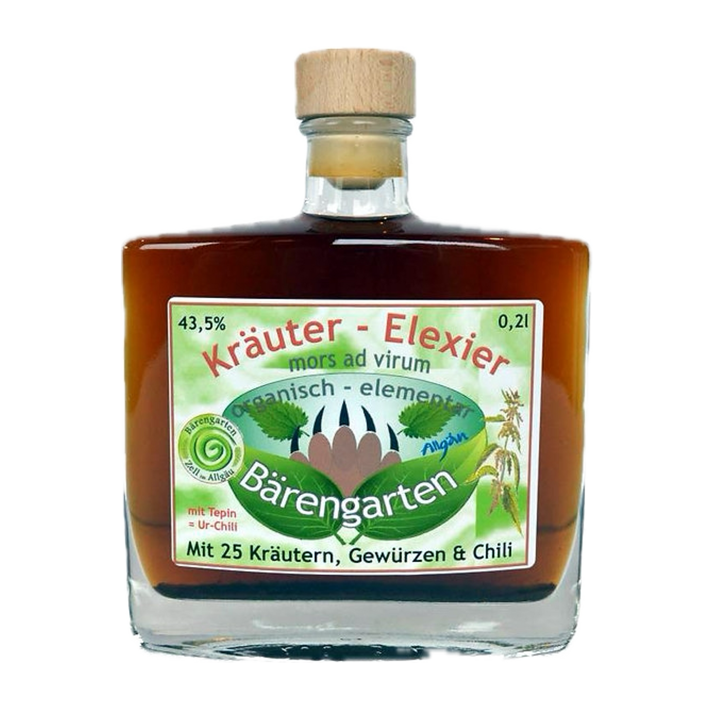 Kräuterschnaps "Kräuter-Elexier mors ad virum" - 0,2 l