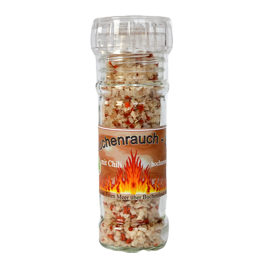 Buchenrauchsalz mit Chili - 80g