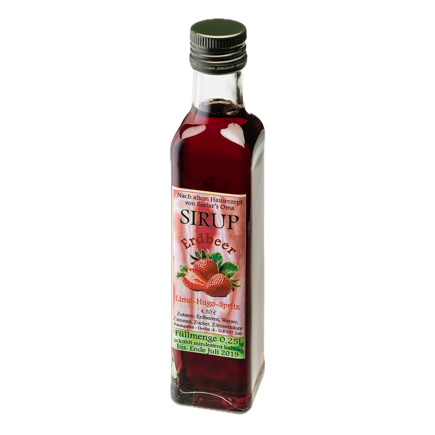 Erdbeer Sirup - 250 ml