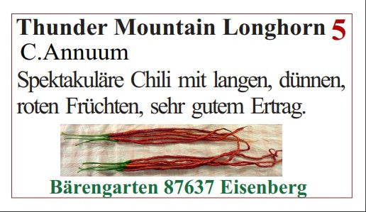 Chilisamen - Thunder Mountain Longhorn